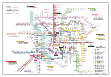 バンコク路線図（日本語対応）をタイ国政府観光庁が公開！開通前の路線も網羅 