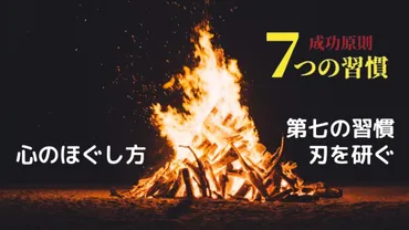 20代におすすめの自己投資『７つの習慣』第七まとめ