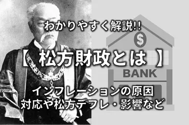 松方財政とは】わかりやすく解説!!インフレの原因は？松方デフレや影響など 