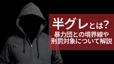 半グレとは？暴力団との境界線や刑罰対象について解説 